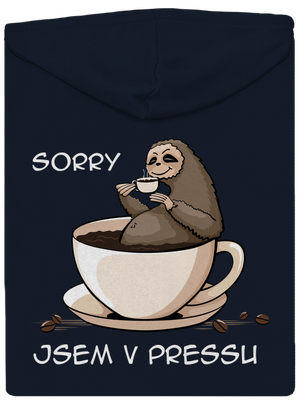 V pressu dámská mikina na zip Navy Mal