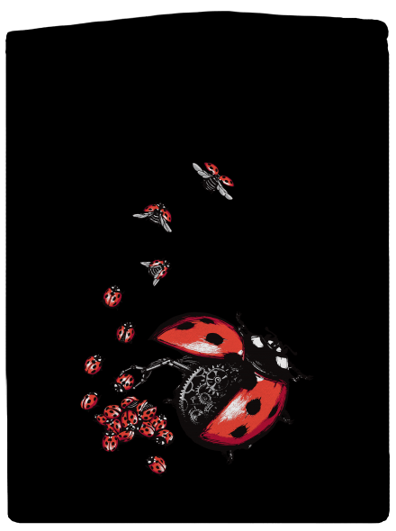 Ladybird Factory dámská mikina na zip Black