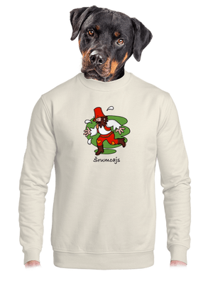 unisex mikina bez kapuce