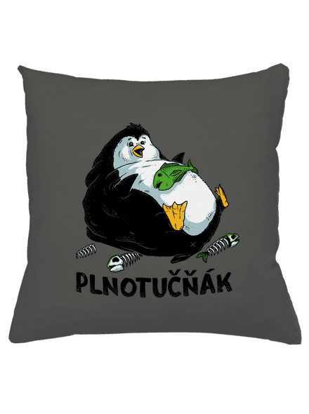 Plnotučňák polštář Gray Pol