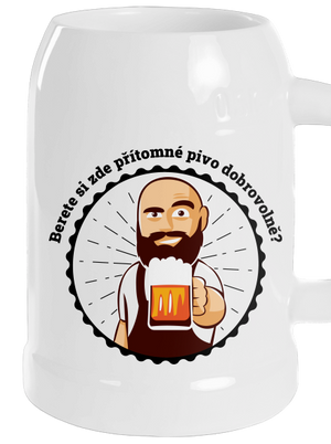 Pivo dobrovolně půllitr White