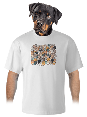 Najdi čerta unisex tričko oversized White