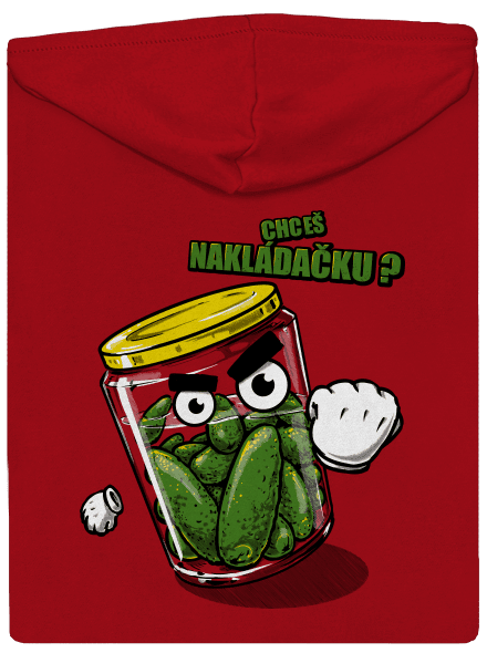 Nakládačka pánská mikina na zip Red