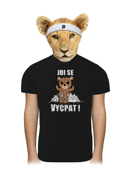 Jdi se vycpat dětské sportovní tričko Black