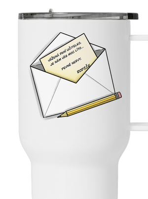 Dopis učitelce termohrnek White