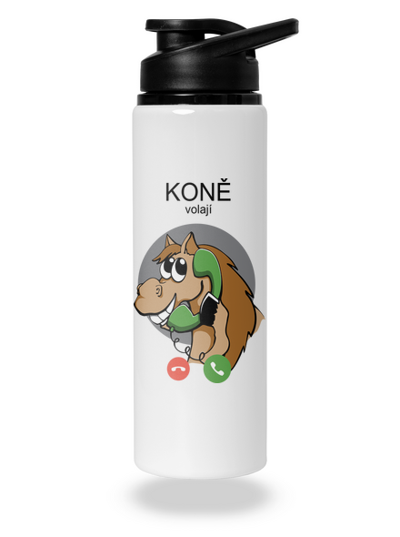 Koně volají lahev na vodu White