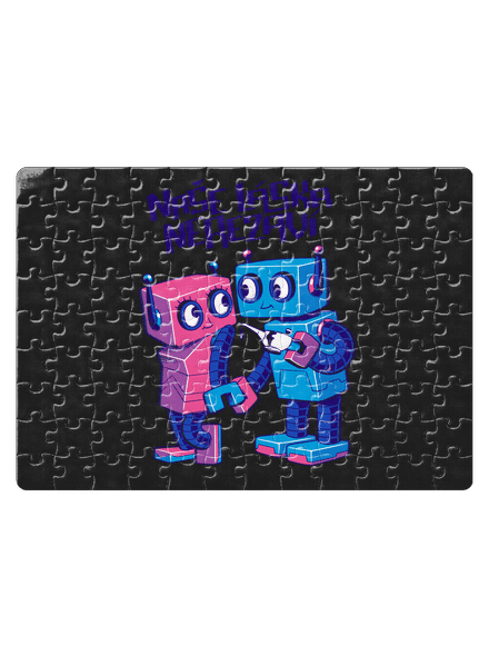 Roboti puzzle White