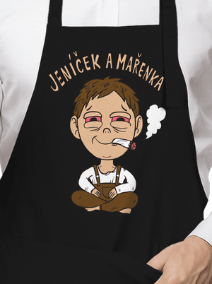 Jeníček a mařenka zástěra Black