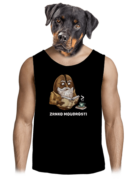 Zrnko moudrosti pánské tílko Black