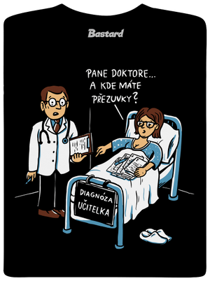 Diagnóza učitelka pánské tričko Black
