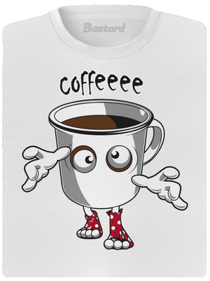 Zombie kafe dámské sportovní tričko White