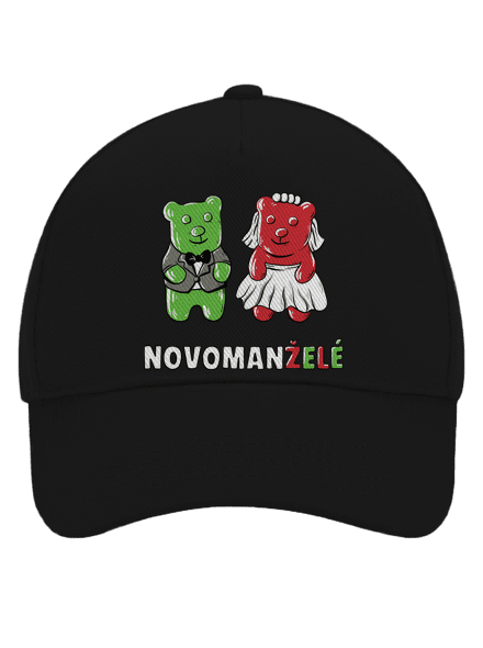 Novomanželé z želé kšiltovka baseballka Black
