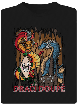 Dračák pánské sportovní tričko Black