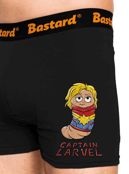 Captain Larvel boxerky Black