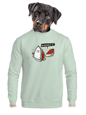 unisex mikina bez kapuce