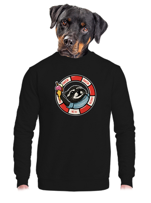 unisex mikina bez kapuce