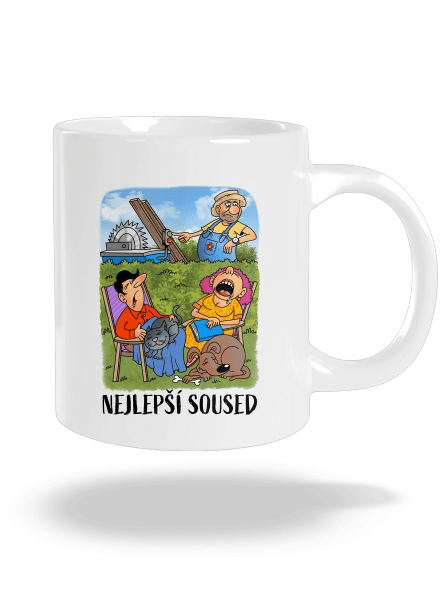 Nejlepší soused velký hrnek White