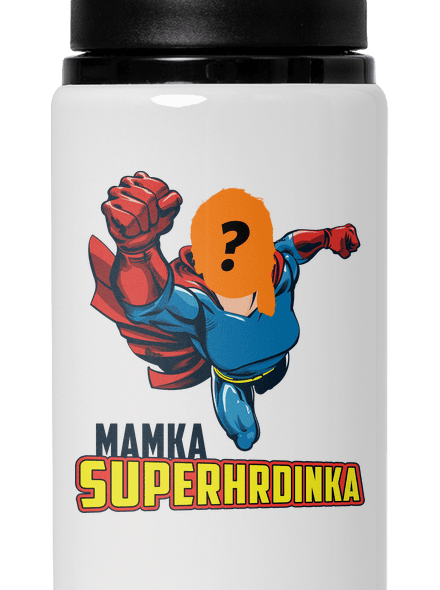 Mamka superhrdinka lahev na vodu White