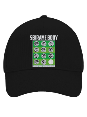 Sbíráme body - fotbal kšiltovka baseballka Black