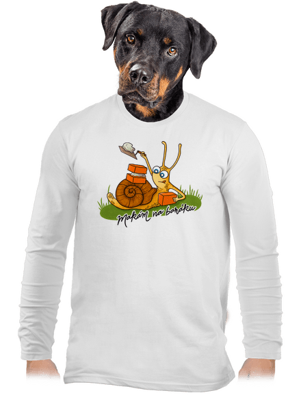 Makám na baráku pánské dlouhý rukáv White