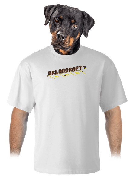 Skladcraft unisex tričko oversized White
