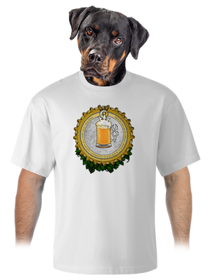 Pivní horoskop: Lev unisex tričko oversized White