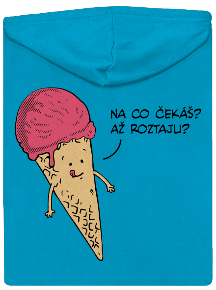 Zmrzlina dámská mikina na zip Blue Atol