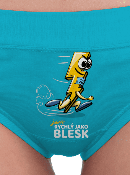 Rychlý jako blesk dámské kalhotky Turquoise