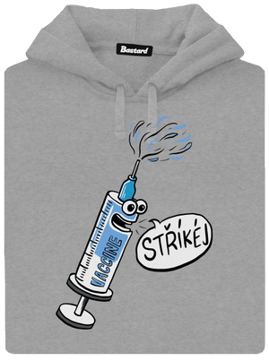 Stříkej pánská mikina klokanka Light Melange