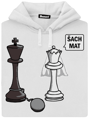 Šach mat dámská mikina klokanka White