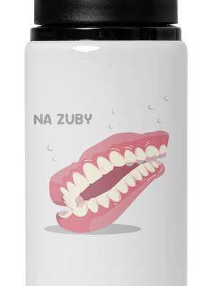Hrnek na zuby lahev na vodu White