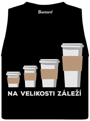 Na velikosti záleží dámské tílko volné Black