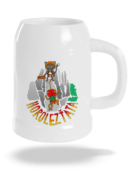 Horolezťata půllitr White