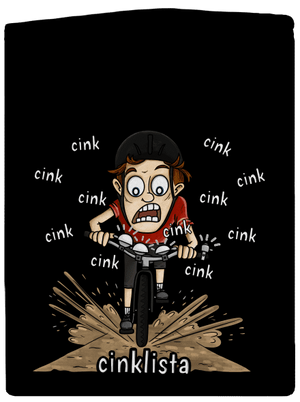 Cinklista pánská mikina na zip Black