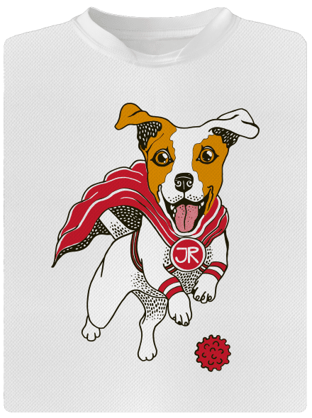 Jack Russell dětské sportovní tričko White