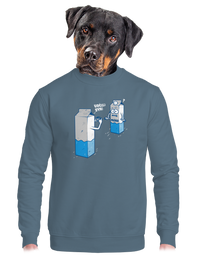 unisex mikina bez kapuce