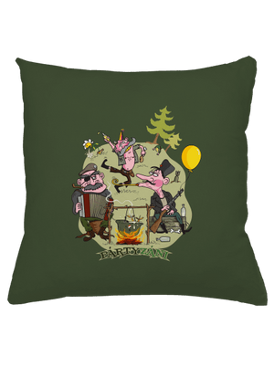 Pártyzáni polštář Olive Green