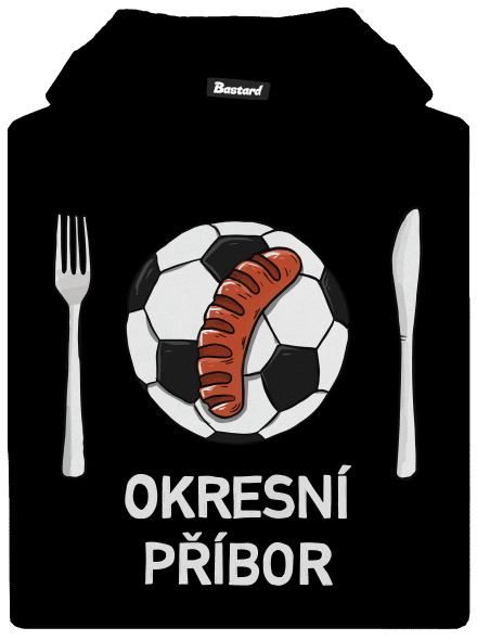 Okresní příbor dětská mikina klokanka Black