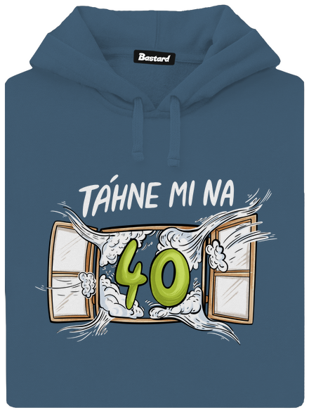 Táhne mi na dámská mikina klokanka Denim