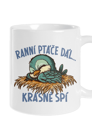 Ranní ptáče spí klasický hrnek White