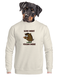 unisex mikina bez kapuce