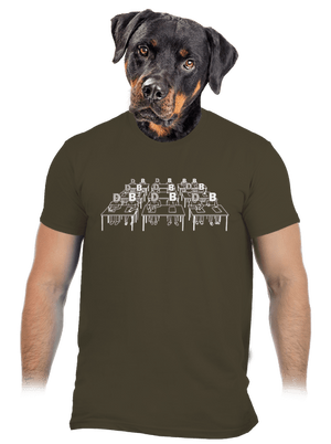 Cimrman: Debil, blbeček pánské tričko Urban Khaki