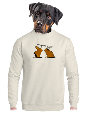 unisex mikina bez kapuce