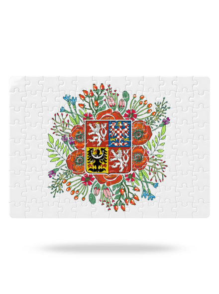 Moje rodná země Česká republika  puzzle White