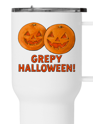 Grepy Halloween termohrnek White