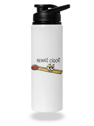 Cígo a oheň lahev na vodu White