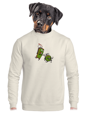 unisex mikina bez kapuce