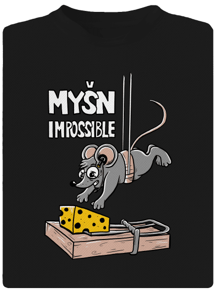 Myšn Impossible dětské sportovní tričko Black