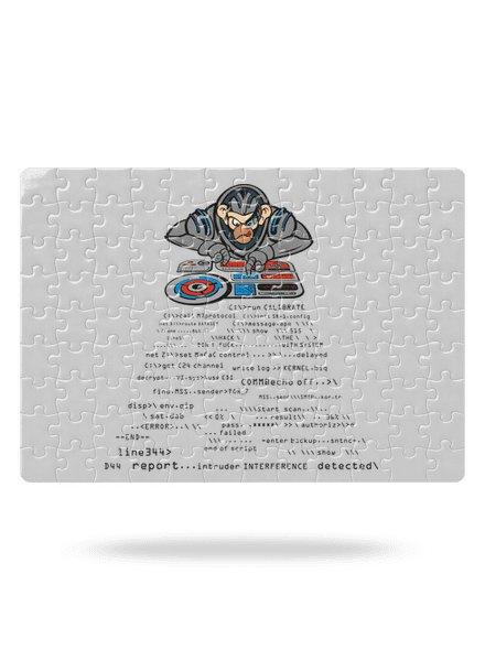 Coder ape puzzle White