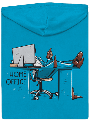 Home Office dámská mikina na zip Blue Atol
